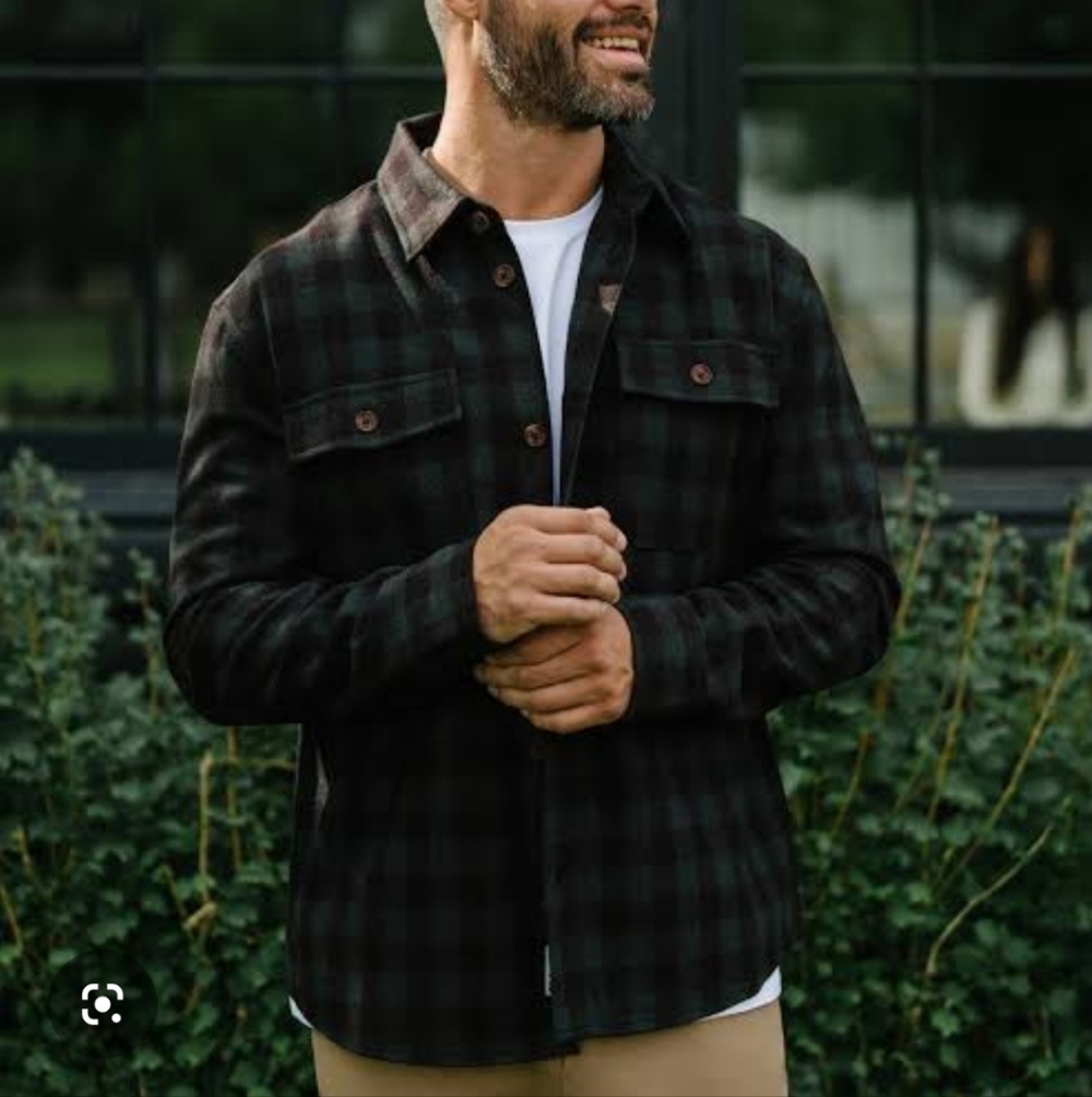 NWT Zyia Pine Plaid Glen Coe Shirt